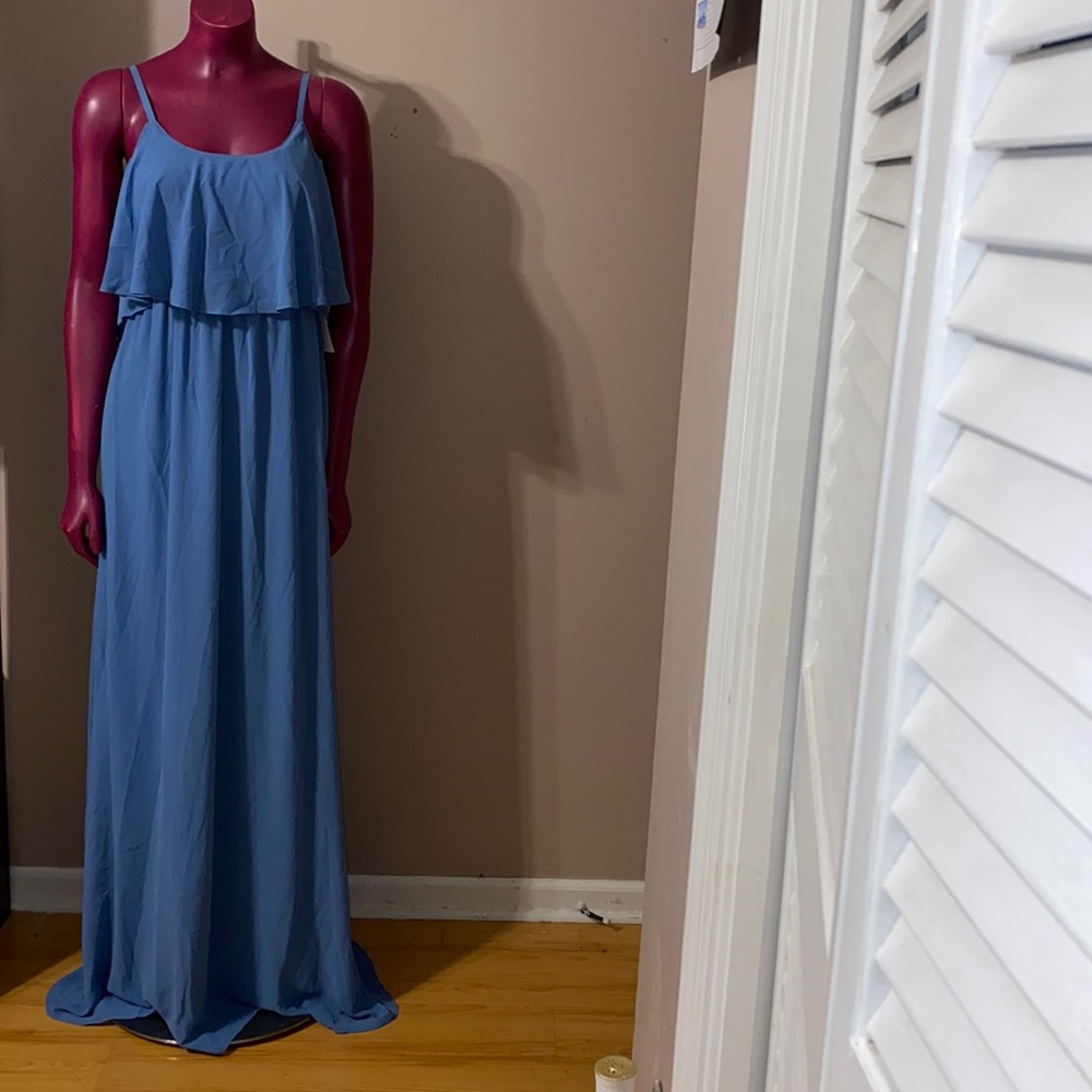 Show Me Your Mumu Caitlin Ruffle Maxi Dress NWT - Picture 3 of 7